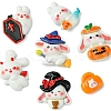 7Pcs 7 Styles Halloween Opaque Resin Decoden Cabochons CRES-FS0001-68-3