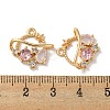 Brass Micro Pave Cubic Zirconia Pendants KK-K378-16G-3