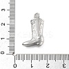 Brass Micro Pave Clear Cubic Zirconia Pendants KK-D283-34P-03-3