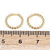 Brass Twist Ring Hoop Earrings EJEW-F378-01G-5