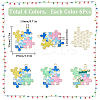 24Pcs 4 Colors Golden Plated Alloy Enamel Pendants ENAM-SC0004-55-2