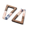 Resin and Walnut Pendants FIND-R051-03G-2