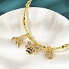 Brass Micro Pave Clear Cubic Zirconia Charm Bangles for Women BJEW-Z089-04P-3