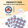 5 Sheets Round Dot PVC Waterproof Decorative Sticker Labels DIY-WH0481-02-2