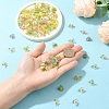 120Pcs 8 Colors Frosted Acrylic Pendants PALLOY-YW00102-4