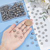 300Pcs 2 Style 5-Petal 304 Stainless Steel Bead Caps STAS-UN0042-43-3