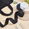 4 Rolls 4 Styles Polyester-Cotton Ribbon DIY-PH0030-48-2