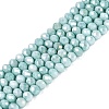 Anti-Tarnish Dyed Rondelle Glass Beads Strands LS-EGLA-T021-3mm-17-06-1