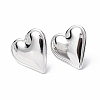 Non-Tarnish 304 Stainless Steel Heart Stud Earrings for Women EJEW-F300-16P-1