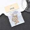 SHEGRACE Brass Micro Pave Clear Cubic Zirconia Pendants XGRQ29573-394G-X-6