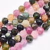 Natural Tourmaline Beads Strands G-O166-27-4mm-1
