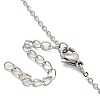 Brass Micro Pave Clear Cubic Zirconia Pendant Necklaces for Women LS-NJEW-B100-01P-3