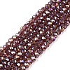 Electroplate Glass Beads Strands EGLA-A044-T1mm-B13-1