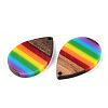 Opaque Resin & Walnut Pendants RESI-TAC0026-05G-2