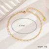 Chic Brass Cable Chain Anklets for Women WR7462-1