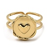 304 Stainless Steel Open Cuff Rings RJEW-Z018-27G-2