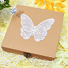 Butterfly Polyester Embroidery Ornament Accessories PATC-WH0008-23-4
