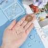 20Pcs 2 Size 304 Stainless Steel Ring Stud Earrings Findings STAS-BBC0004-71-3