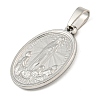 Non-Tarnish 304 Stainless Steel Pendants STAS-B071-02A-27P-2