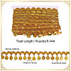Polyester Metallic Thread Lace Tassel Ribbons OCOR-WH0108-42B-2