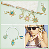 Alloy with Plastic Pendant Stitch Markers HJEW-AB00253-5
