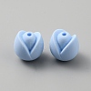 Flower Food Grade Eco-Friendly Silicone Beads LS-SIL-WH0013-47D-1