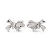 Brass Stud Earring Findings KK-K371-35P-1