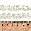 Electroplated Transparent Glass Beads Strand EGLA-A045-01-AB02-4