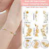 8Pcs 2 Styles  Brass Connector Charms KK-BBC0015-39-2