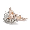 Swan Alloy Rhinestone Lapel Pins for Backpack Clothes LS-JEWB-H032-03LGP-3
