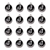 Platinum Plated Alloy Charms ENAM-S118-02J-P-2