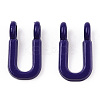 Rack Plating Spray Painted Alloy 2-Loop Link Pendants PALLOY-N176-01U-2
