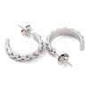Non-Tarnish 304 Stainless Steel Round Stud Earrings LS-EJEW-A104-30P-2
