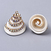 Natural Spiral Shell Pendants SSHEL-S258-95-3