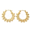 Ion Plating(IP) 304 Stainless Steel Hoop Earrings for Women STAS-D084-21G-1