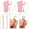 Flat Round with Letter Alloy Enamel Wine Glass Charms AJEW-AB00184-14-3