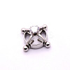 304 Stainless Steel Crystal Rhinestone Clip on Nipple Rings WGE16BD-01-1