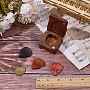 4Pcs 4 Colors Triangle Wood Guitar Picks AJEW-AR0005-07-4