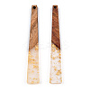 Translucent Resin & Walnut Wood Big Pendants RESI-TAC0017-46-A01-2
