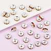 Brass Rhinestone Spacer Beads LS-X-RB-A014-Z8mm-17S-3