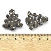 Christmas Tree Polymer Clay Rhinestone Beads CLAY-NH0001-14G-4
