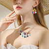 100Pcs 10 Colors Opaque Acrylic Charms MACR-TA0001-86-8