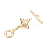 Brass Toggle Clasps KK-N254-164G-2