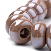 Glazed Porcelain Rondelle Beads X-PORC-Q219-13x9-F12-3