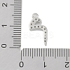 Rack Plating Brass Micro Pave Clear Cubic Zirconia Pendants KK-A224-03M-P-3