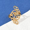 304 Stainless Steel Open Cuff Rings for Women RJEW-U061-02G-2
