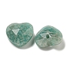 Natural Amazonite Faceted Heart Charms G-G123-01A-2