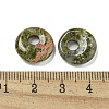 Natural & Synthetic Mixed Gemstone Donut/Pi Disc Charms G-G142-02-4