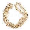 Electroplate Transparent Glass Beads Strands EGLA-P052-02A-PL02-2