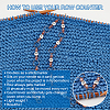 Knitting Row Counter Chains HJEW-PH01732-4